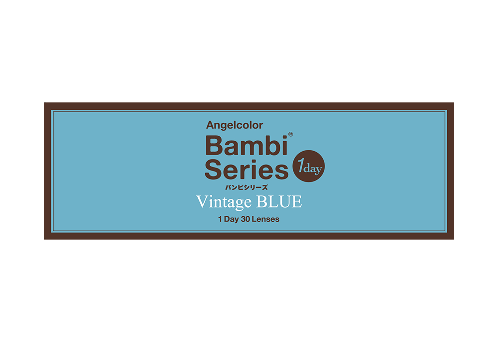 エンジェルカラーバンビシリーズヴィンテージワンデー ヴィンテージブルー 30枚入り（×4箱）