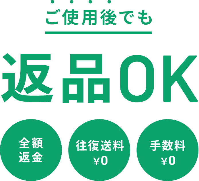 返金特約｜コンタクトレンズ通販レンズアップル