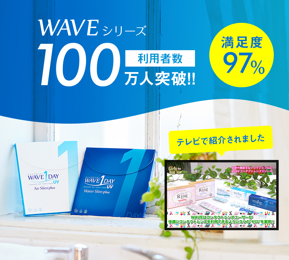 WAVE 1 DAY UV series 利用者100万人突破!!