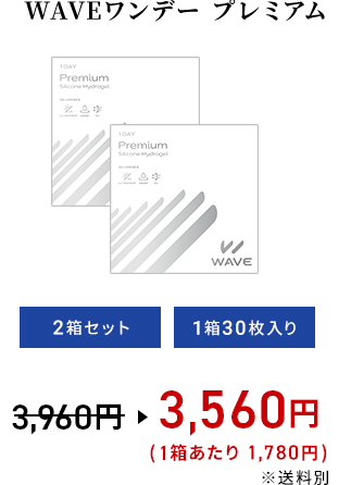 WAVEワンデー プレミアム 30枚入り（×2箱）