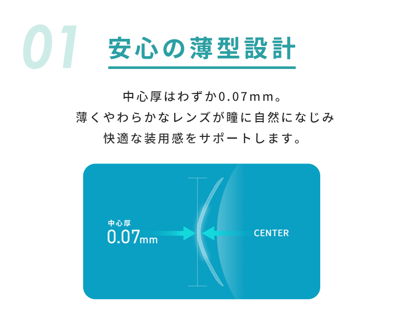 01 安心の薄型設計