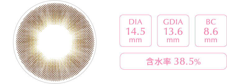 ダークアンバー レンズスペック