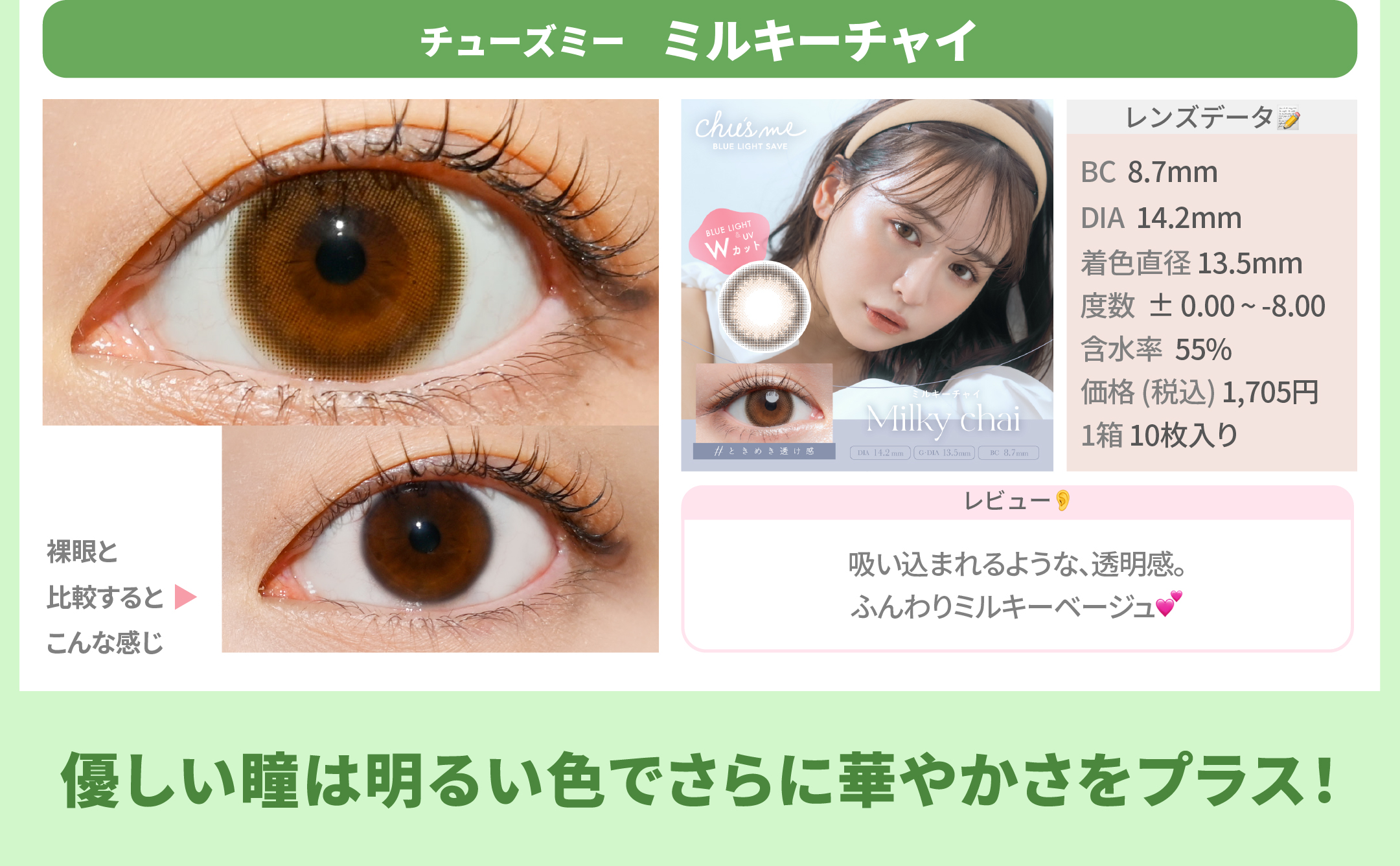 目の形診断_スライド_チューズミー ブルーライトセーブ ミルキーチャイ 10枚入り