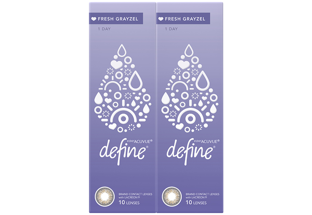 ワンデーアキュビューディファインモイスト フレッシュグレーゼル 10枚入り <フレッシュシリーズ>（×2箱）