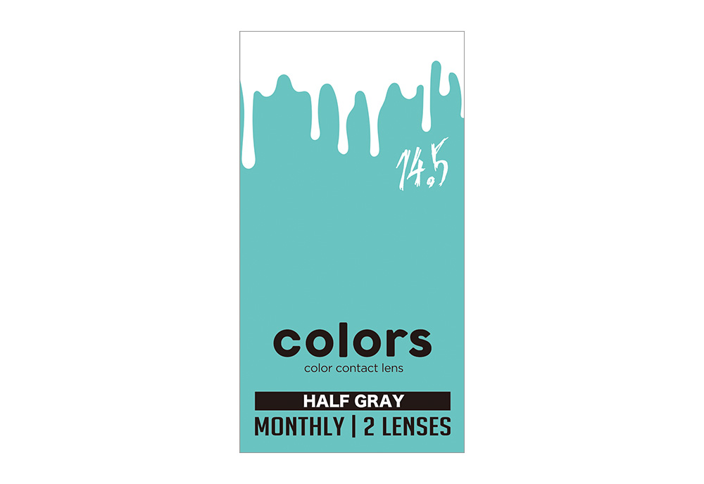 カラーズ 1month ハーフグレー 2枚入り