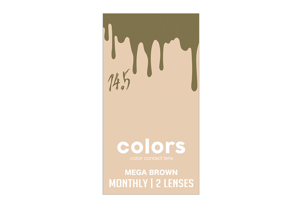 カラーズ 1month メガブラウン 2枚入り カラーズ 1month メガブラウン 2枚入り