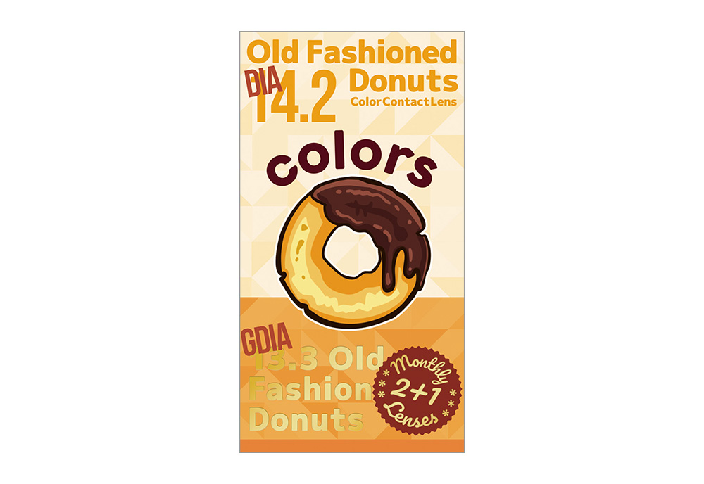 カラーズ 1month オールドファッション 3枚入り カラーズ 1month オールドファッション 3枚入り