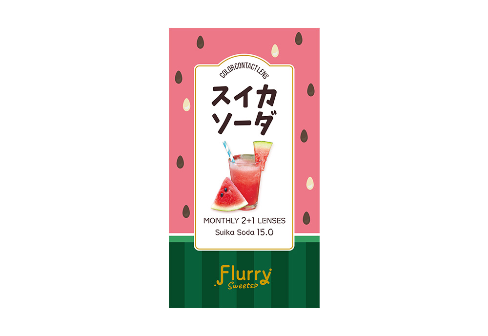 フルーリー マンスリー スイカソーダ 3枚入り