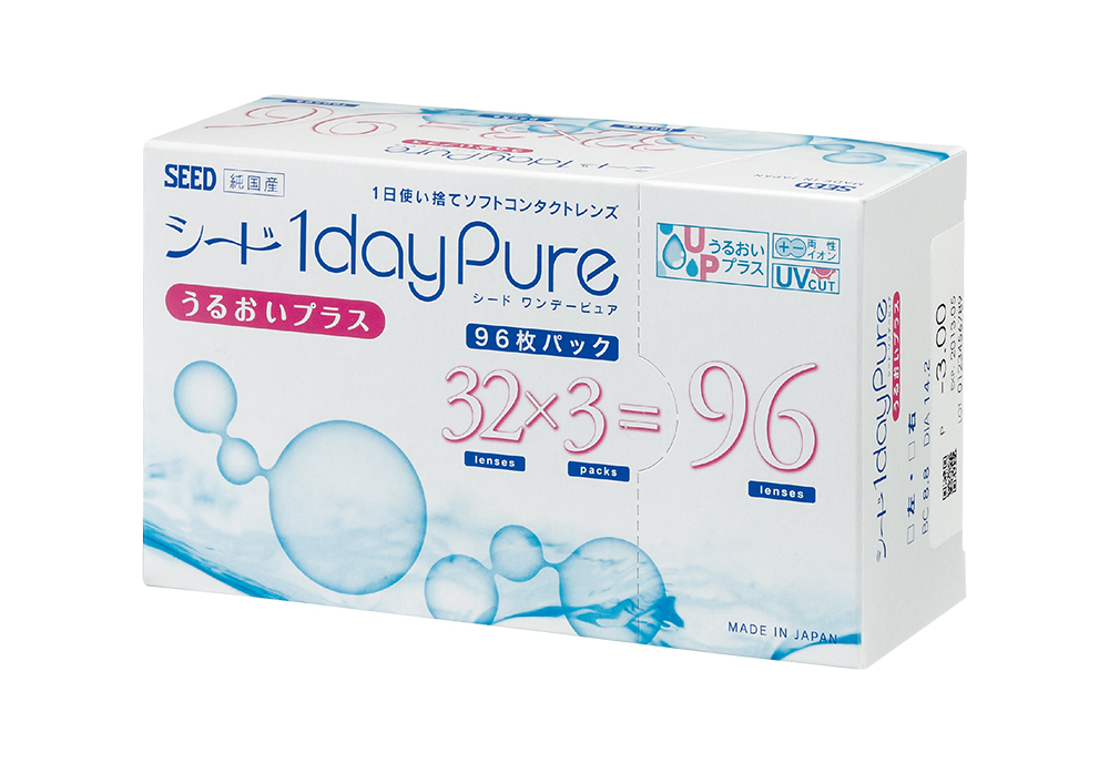 シード ワンデーピュア うるおいプラス 96枚入り(×6箱) シード ワンデーピュア うるおいプラス 96枚入り(×6箱)