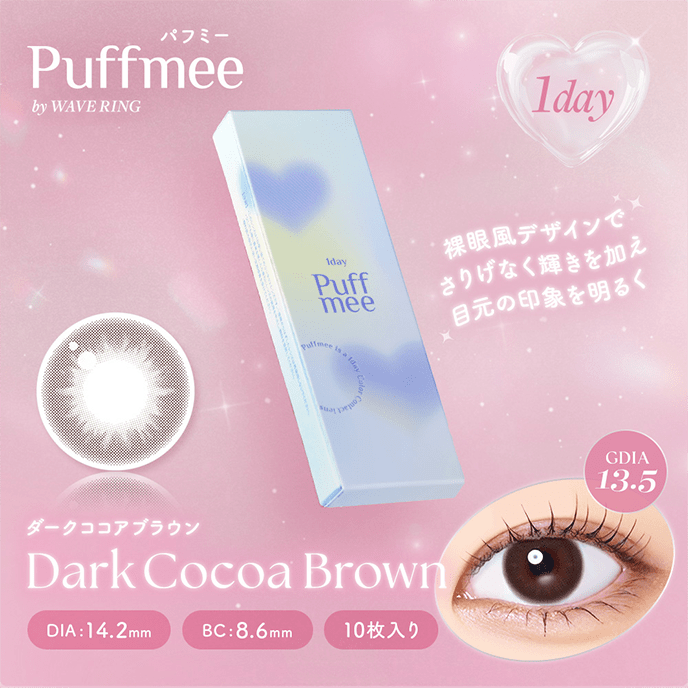 パフミーワンデー ダークココアブラウン 10枚入り（×6箱）