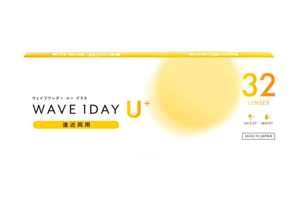 【いっしょに花咲けWAVE EYESキャンペーン対象商品】WAVEワンデー ユー プラス 遠近両用 32枚入り（×2箱）