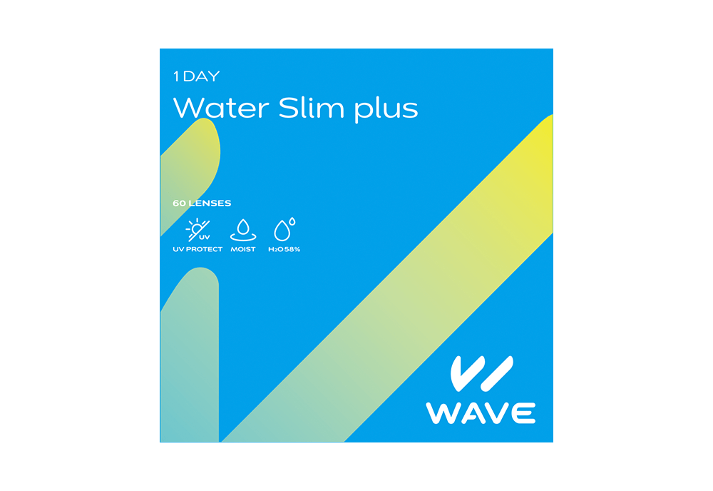 【いっしょに花咲けWAVE EYESキャンペーン対象商品】WAVEワンデー ウォータースリム plus 60枚入り（×6箱）