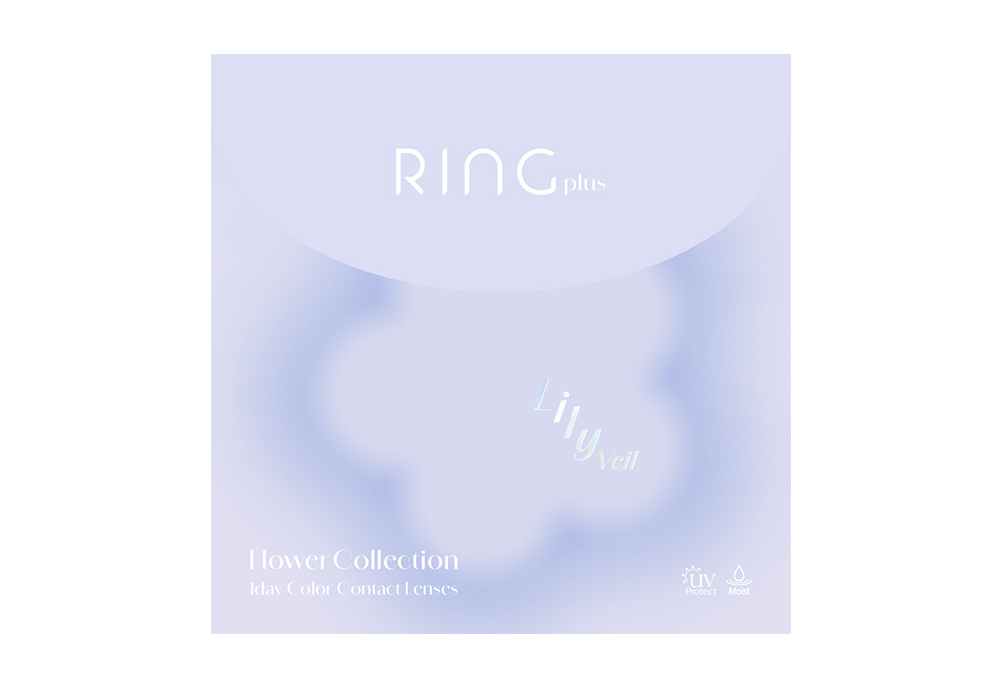 【いっしょに花咲けWAVE EYESキャンペーン対象商品】WAVEワンデー UV リング plus フラワーコレクション リリーベール 30枚入り（×6箱）