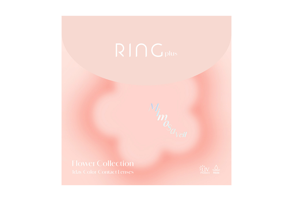 【いっしょに花咲けWAVE EYESキャンペーン対象商品】WAVEワンデー UV リング plus フラワーコレクション ミモザベール 30枚入り（×2箱）