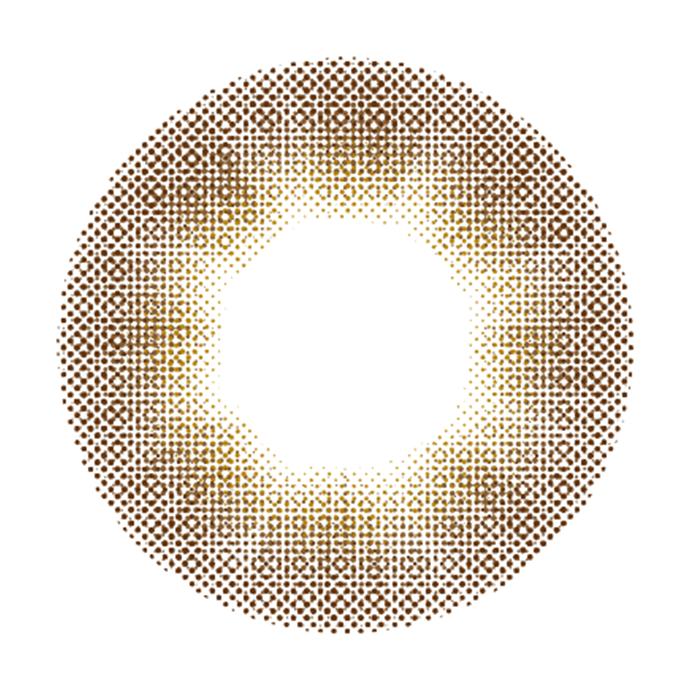 【いっしょに花咲けWAVE EYESキャンペーン対象商品】WAVEワンデー リング リミテッドコレクション モデル ヴィヴィットミューズ ダークアンバー 10枚入り（×4箱）