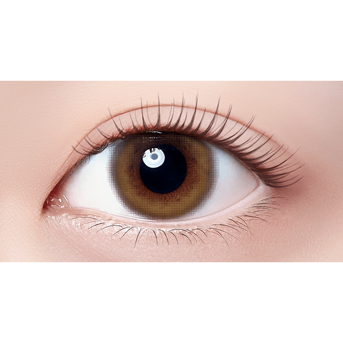 【いっしょに花咲けWAVE EYESキャンペーン対象商品】Puffmee（パフミー）マンスリー マロンベージュ 2枚入り（×8箱）